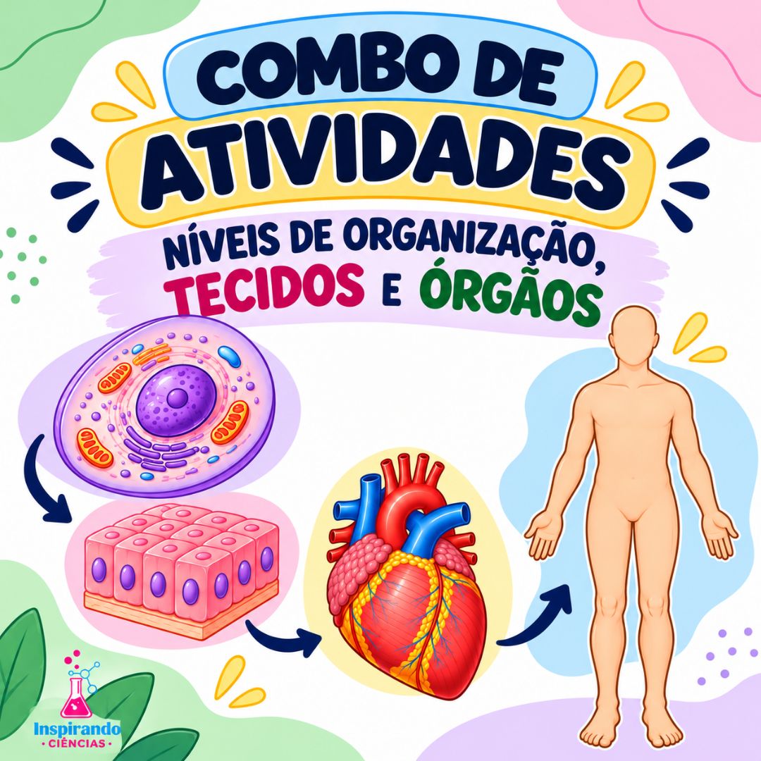 Combo de Atividades – Níveis de Organização, Tecidos e Órgãos